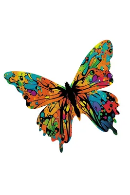 Красивые бабочки в монохромном стиле для татуировки » maket.LaserBiz.ru -  Макеты для лазерной резки