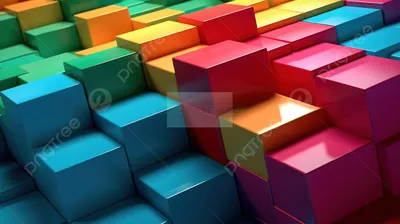красивые цветные пиксельные кубики абстрактный фон от Jonax, 3d иллюстрация  группы сложенных цветных блоков, Hd фотография фото, блокировать фон  картинки и Фото для бесплатной загрузки