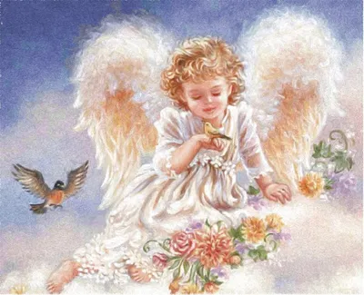 Красивые открытки с ангелочками - 75 фото