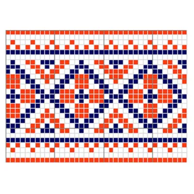 Схема для вышивки крестом, печать на канве, с указанием цветовой палитры  ниток. Цветов: 2️3️ Канва 1️4️ Форм… | Вышитые крестиком цветы, Вышивка,  Нитки