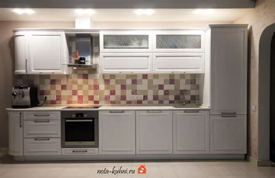 Белая кухня в стиле «Модерн» - Кухни на заказ от ПЛИТ-МАР