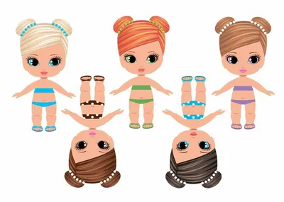 Нарисованные картинки с изображением кукол для детей