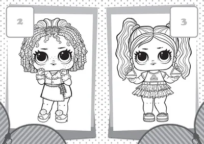 Раскраска кукла лол мисс панк | Раскраски для детей печать онлайн