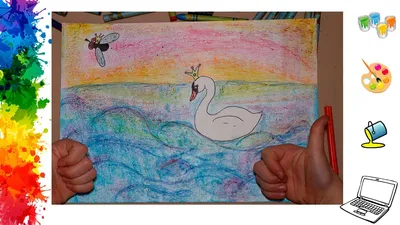 Рисунок 2 лебедей на воде стоковое изображение. изображение насчитывающей  замужество - 199785485