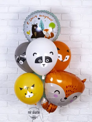 Набір повітряних кульок \"Лісові звірі\" - AIR майстерня - повітряні кульки  Київ