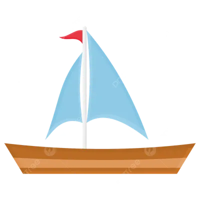 Лодка с парусом в пене морской» — создано в Шедевруме