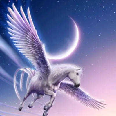 Единорог и Пегас иллюстрация штока. иллюстрации насчитывающей лошади -  53609858