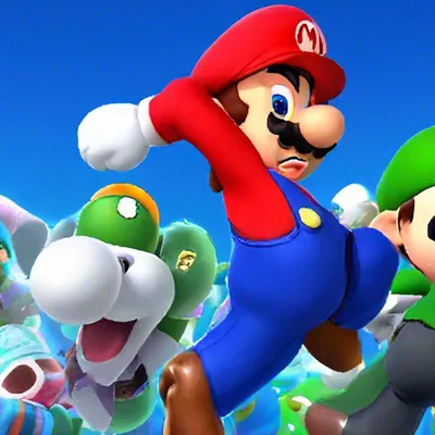 Марио против Луиджи: гипноз и power-ups» — создано в Шедевруме