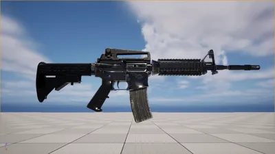 Colt M4A1 with M203 3D model - Download Weapon on 3DModels.org