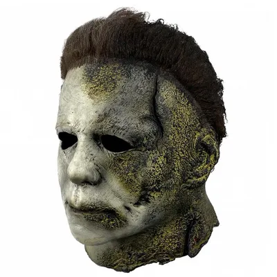 Ужас Хэллоуин Майкл Майерс маски светодиодный подсветкой ужас латексные  головные уборы страшное лицо чехол искусственное лицо | AliExpress