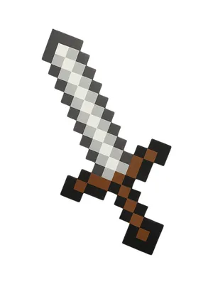 Пиксельный меч Майнкрафт коричневый 60 см, 8Бит ,детское игрушечное оружие  Minecraft - купить с доставкой по выгодным ценам в интернет-магазине OZON  (169440221)