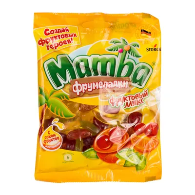 Жевательный мармелад «Mamba Фрумеладки», «Фруктовый микс», обогащенный  витаминами | Товары от Роскачества