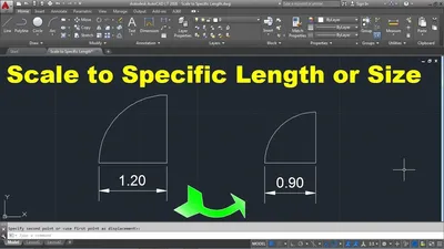 AutoCAD Scale to Specific Length | AutoCAD Scale to Specific Size - YouTube
