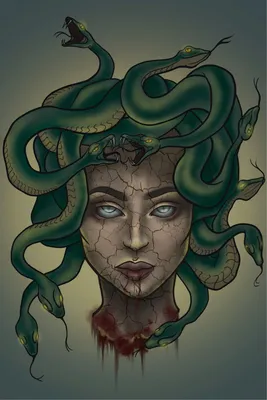 Медуза Горгона, Вера | Medusa art, Medusa painting, Medusa artwork