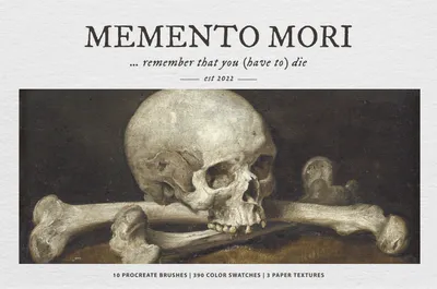 The Memento Mori Procreate Kit - Design Cuts