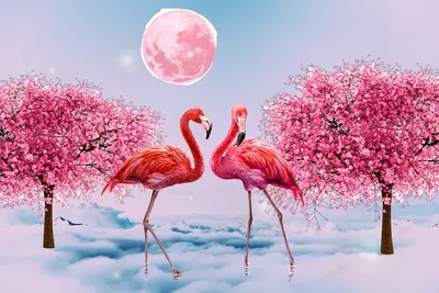 Картина по номерам 25х30см холст с красками Милые фламинго - купить с  доставкой по низким ценам | Интернет-магазин Fkniga.ru