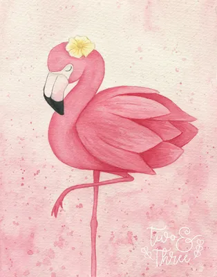 Маленький милый фламинго с венком …» — создано в Шедевруме
