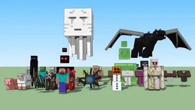 Редкие мобы в Майнкрафте | Minecraft создания, Майнкрафт распечатки, Карта