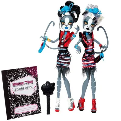Куклы Школа Монстров Мяулодия и Пурсефона Meowlody and Purrsephone Zombie  Shake Monster High