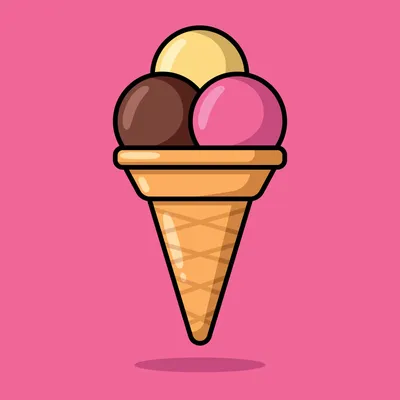 Мороженое нарисованные