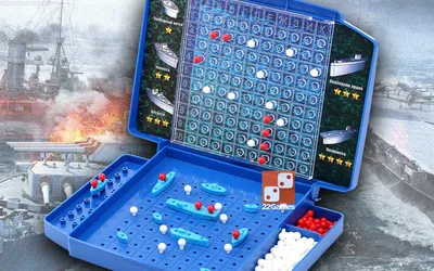 Стратегическая игра с фантами «Новогодний морской бой», 20 карт, 2 маркера