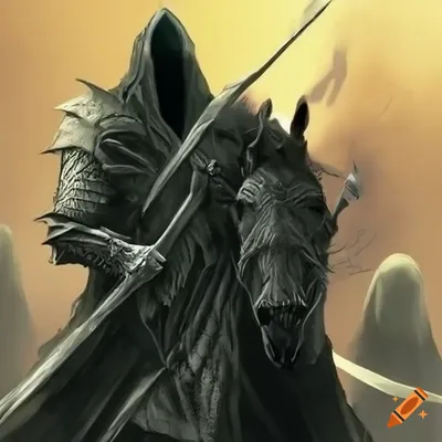 Image of a nazgul from lord of the rings on Craiyon