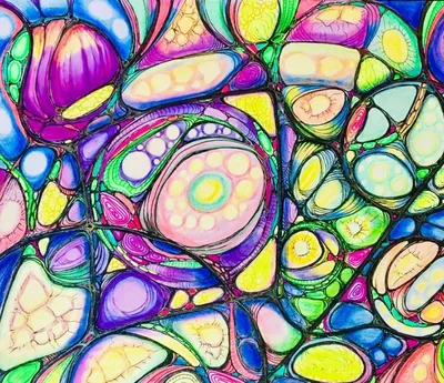 Нейродрево #NeuroTree #neurographics #нейрографика | Искусство, Абстрактные  картины, Цветочные иллюстрации