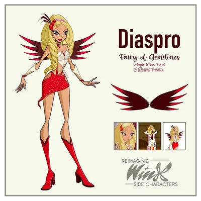 A HIGHLY requested fairy... Diaspro, Fairy of Gemstones! 💎 . Diaspro is  the famous romant… | Рисунки фей, Мультипликационные иллютрации,  Мультипликационные рисунки
