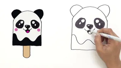 Рисунки панды для срисовки (70 фото) ✏