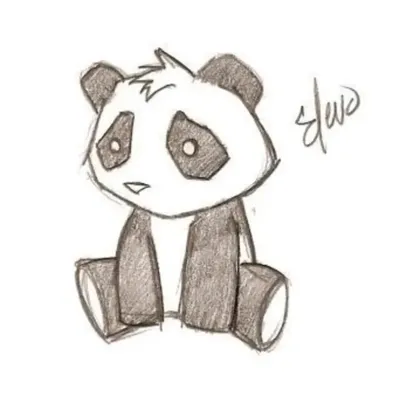 Рисунки для срисовки милые панды (63 фото) 🔥 Прикольные картинки и юмор