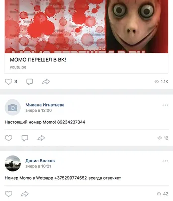 Номер Momo в What's App в России: как мы пытались дозвониться в ад - KP.RU