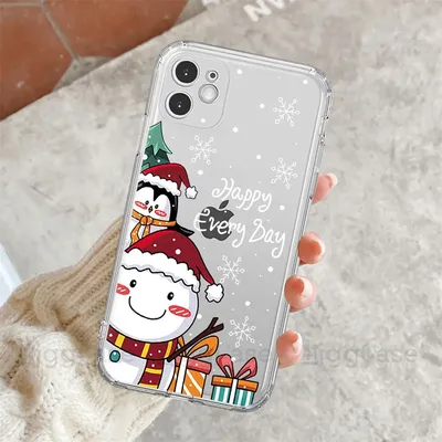 Рождественские и новогодние подарки, мягкий чехол для телефона из ТПУ с  оленем для Apple iPhone 13 XS XR X, чехлы для iPhone 11 12 Pro Max 6 7 8  Plus SE, чехол | AliExpress