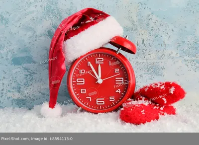Новогодние часы открытка (Много фото!) - pikselyi.ru
