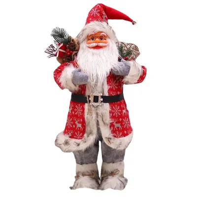 Новогоднее украшение, наклейка на стекло (окно) \"Дед Мороз\", \"Санта Клаус\"  купить по цене 399 ₽ в интернет-магазине KazanExpress