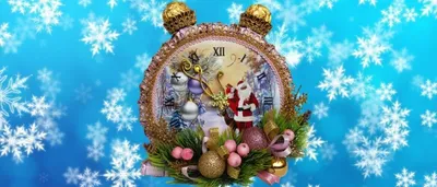 Аренда декорации Новогодние часы – Arenda Decora