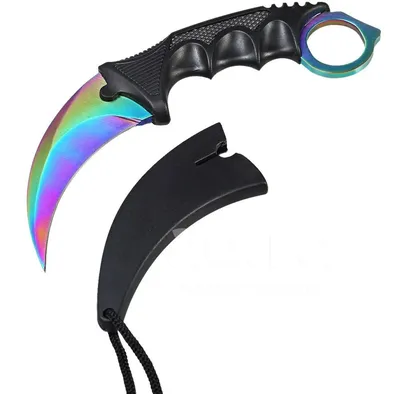 Нескладний ніж - Нож керамбит Rainbow с чехлом CS:GO | REIBERT.info