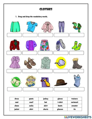 Winter Clothes Vocabulary Flashcards | Learning English