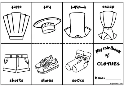 Clothes Coloring Page - Related Images | Planerium