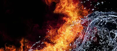 Огонь и вода в ладонях - обои для рабочего стола, картинки, фото