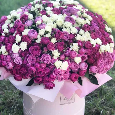 Огромный букет цветов с шаром \"Самой лучшей маме и бабушке на день  рождения\", артикул: 333083916, с доставкой в город Москва (внутри МКАД)