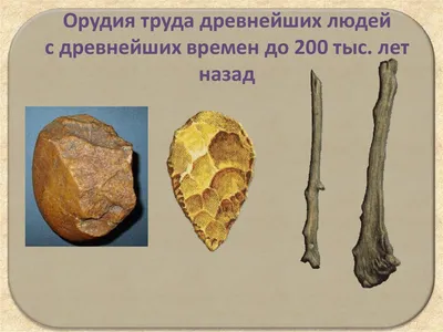 Орудия труда древнейших людей с древнейших времен до 200 тысяч лет назад -  презентация онлайн