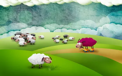 Маленькие овечки отдыхая на траве Стоковое Фото - изображение насчитывающей  немного, овцы: 56044272