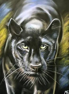 Картина “Огненная пантера – 1” | PrintStorm