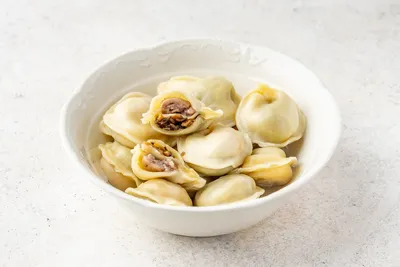 Пельмени с чесночной травой и креветкой / dumplings with Garlic herb with  shrimp — Koonjoot