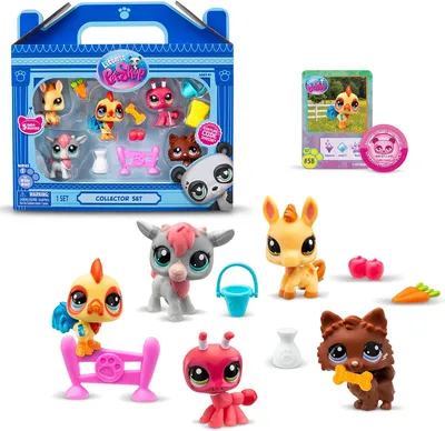 5Pc/set littlest pet shop toys lps toy rare dog all random send from old  puppy B | eBay