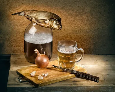 Пиво и рыба» — создано в Шедевруме