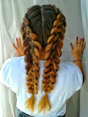 Плетение кос - простая прическа с косой вокруг головы - YouTube
