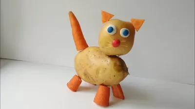Potato cat. Autumn kids craft for school and preschool. - YouTube