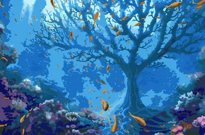 Пазл «Путешествие в подводное царство» из 88 элементов | Собрать онлайн  пазл №110962