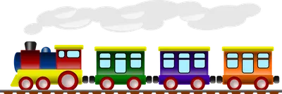 Деревянная игрушка - Поезд с вагончиками - Cubika — Juguetesland